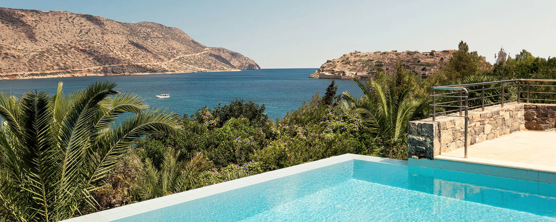 Ausblick auf Spinalonga - Phaea Blue, Elounda, Crete