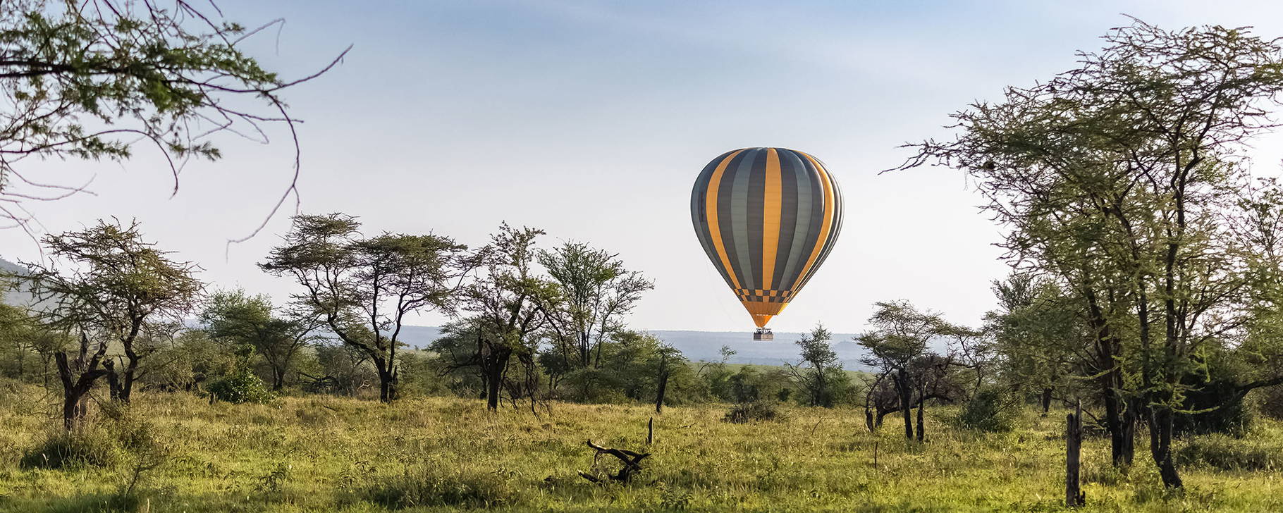 Heißluftballonfahrt im Serengeti-Nationalpark