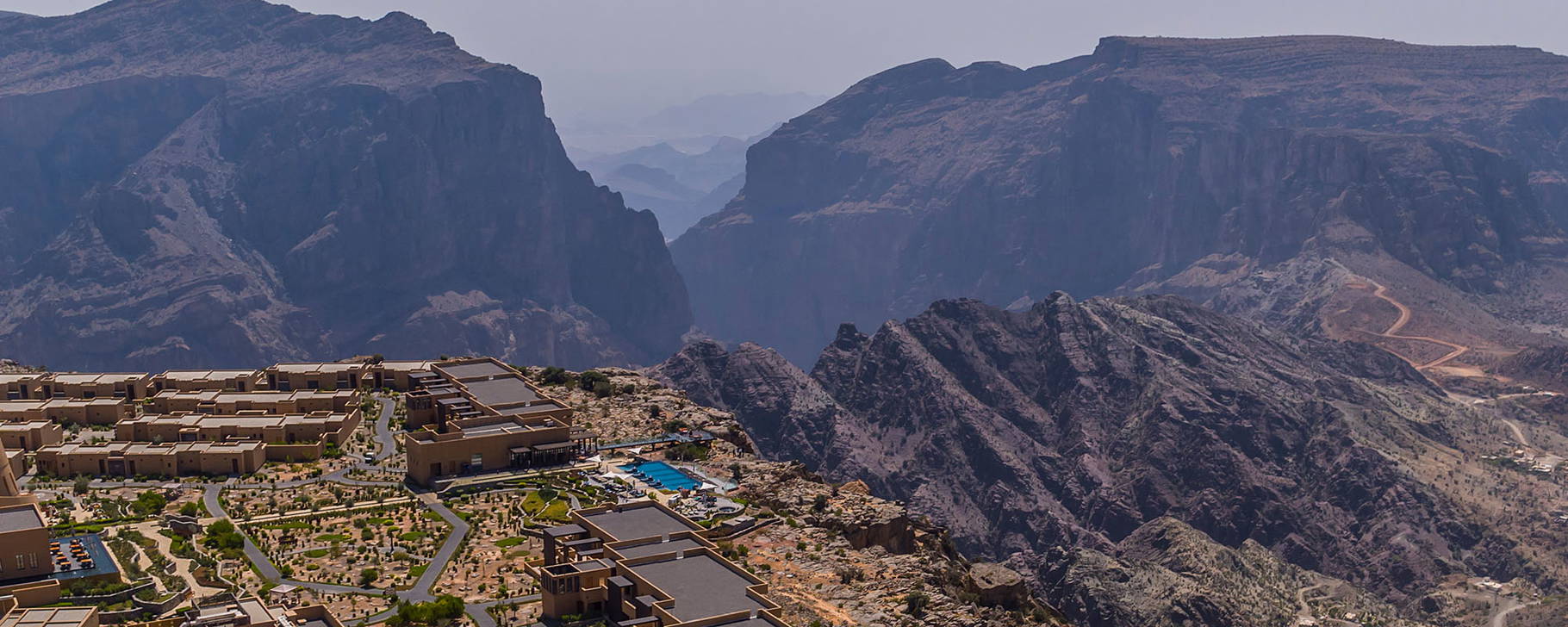 Hotelanlage im Gebirge - Anantara Al Jabal Al Akhdar Resort