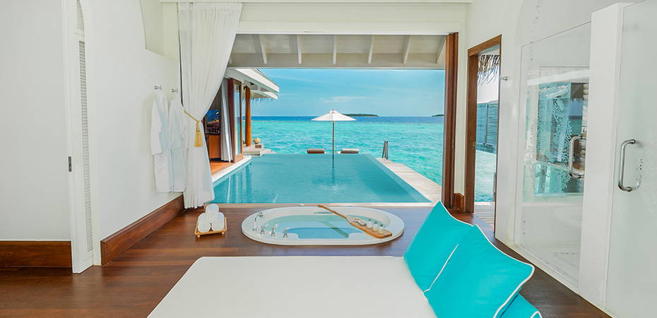 Sunset Over Water Pool Villa - Anantara Kihavah Maldives Villas