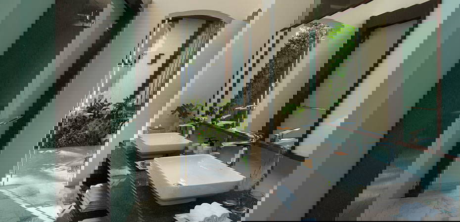 Deluxe Beach Villa with Pool - Badezimmer