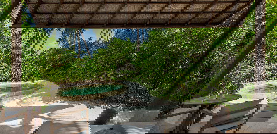 Deluxe Beach Villa with Pool - Terrasse