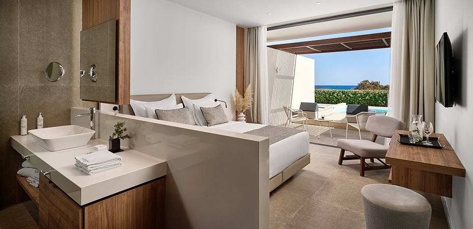 Double Room Private Pool Sea View - Gennadi Grand Resort