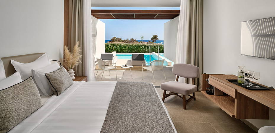 Double Room Private Pool Sea View - Gennadi Grand Resort