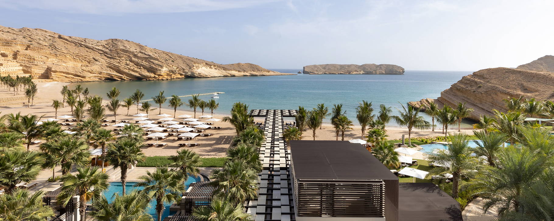 Garten und Strand - Jumeirah Muscat Bay