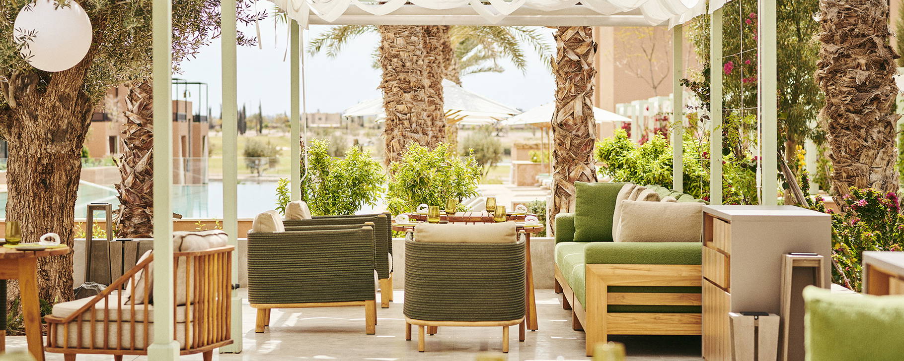 Pavillon terrace & pool - Park Hyatt Marrakech
