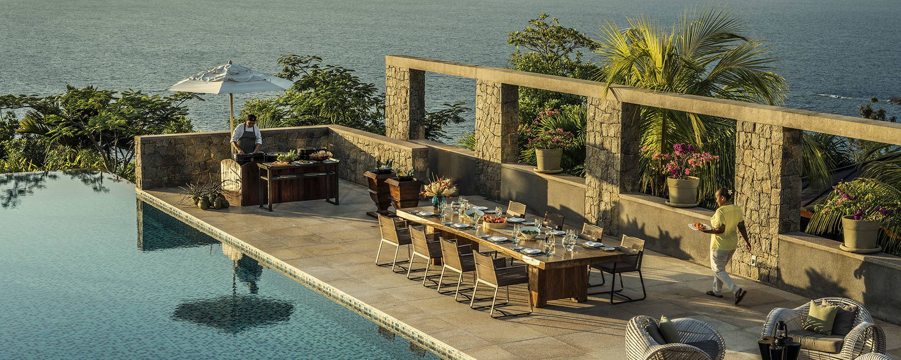 Pool BBQ Dinner - Four Seasons Resort Seychelles