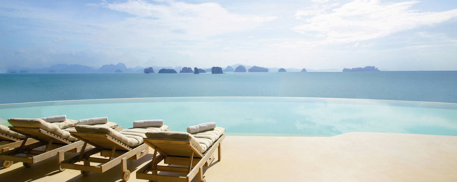 Aussicht aus dem Hauptpool - Six Senses Yao Noi