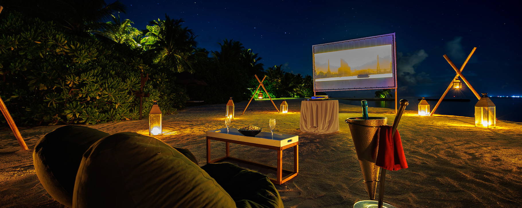 Freiluftkino - OZEN Reserve Bolifushi