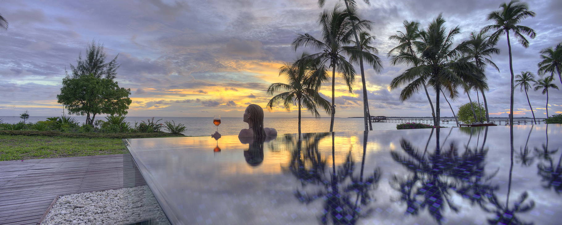 Poolanlage - The Residence Zanzibar