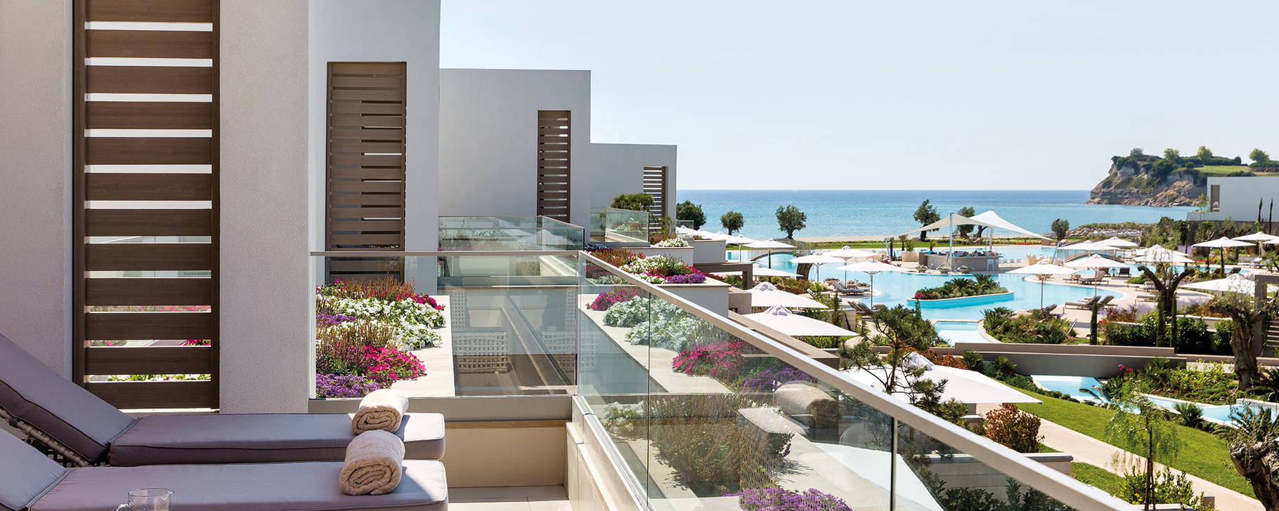 Blick auf die Resortanlage - Sani Dunes