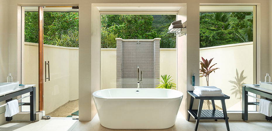 Badezimmer - Beach Villa - Niva Labriz Seychelles