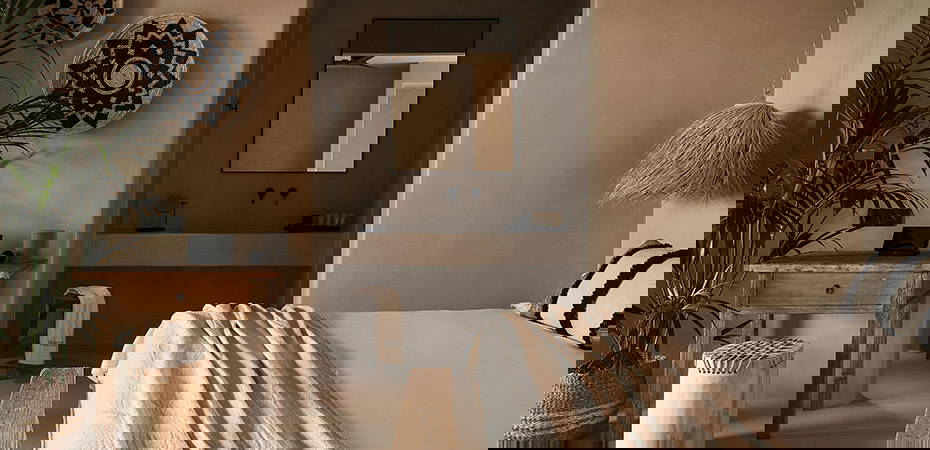 Amyth Sea View Pool Suite Schlafzimmer - Amyth of Mykonos Agios Stefanos