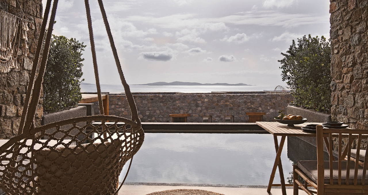 Sea View Pool Suite - Amyth of Mykonos Agios Stefanos