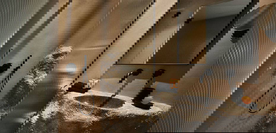 Delos Sea View Suite with Jetted Tub Badezimmer - Amyth of Mykonos Agios Stefanos