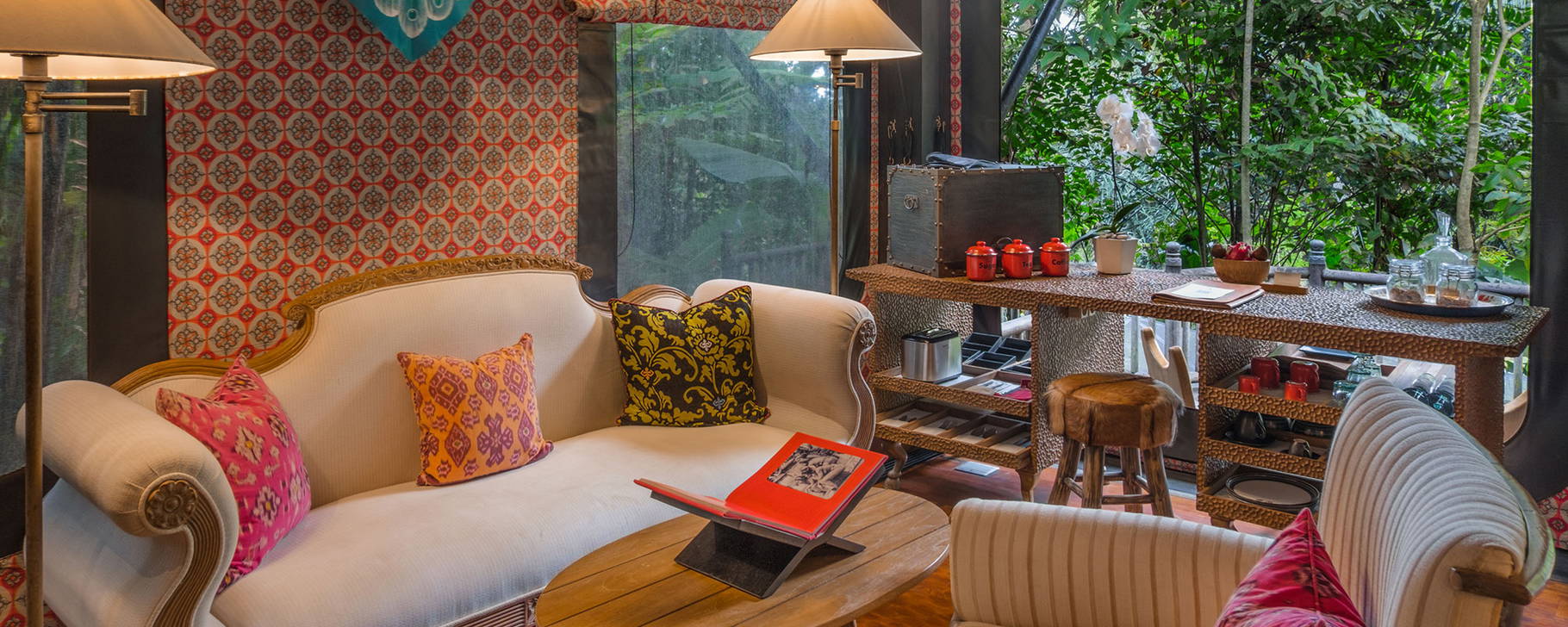 Rainforest Tent - Wohnzimmer - Capella Ubud