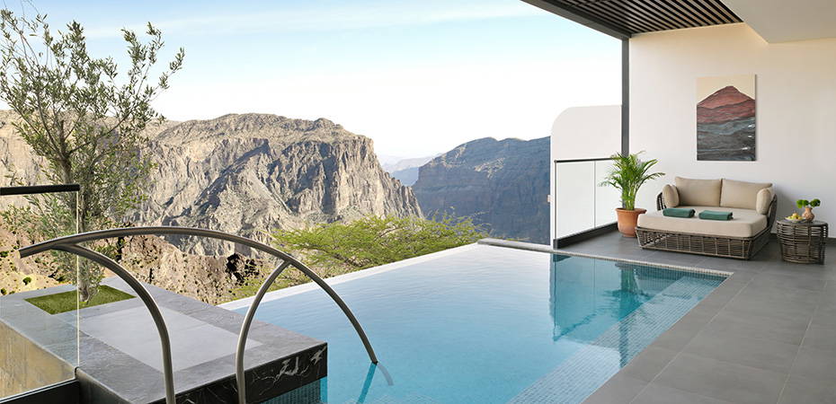 One Bedroom Canyon View Pool Chalet - Hotel Indigo Jabal Akhdar Resort & Spa by IHG
