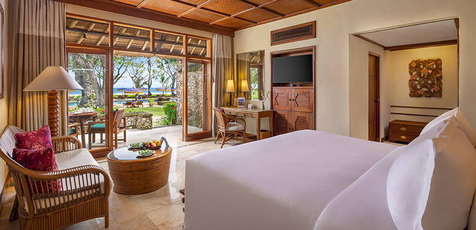 Luxury Lanai Room Ocean View - The Oberoi Beach Resort, Bali