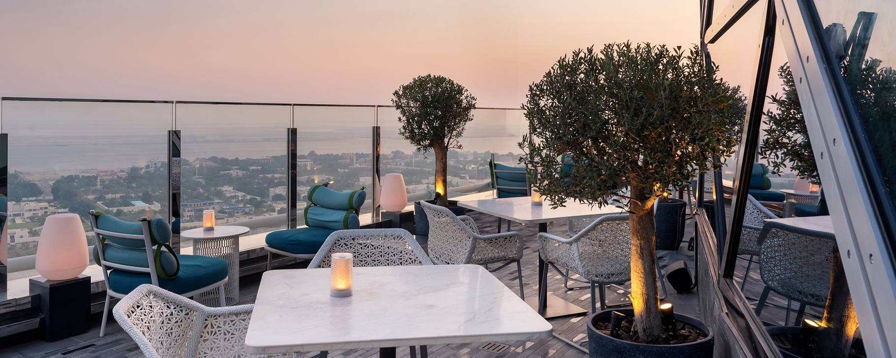 Restaurant Terrasse - Andaz Capital Gate, Abu Dhabi, by Hyatt