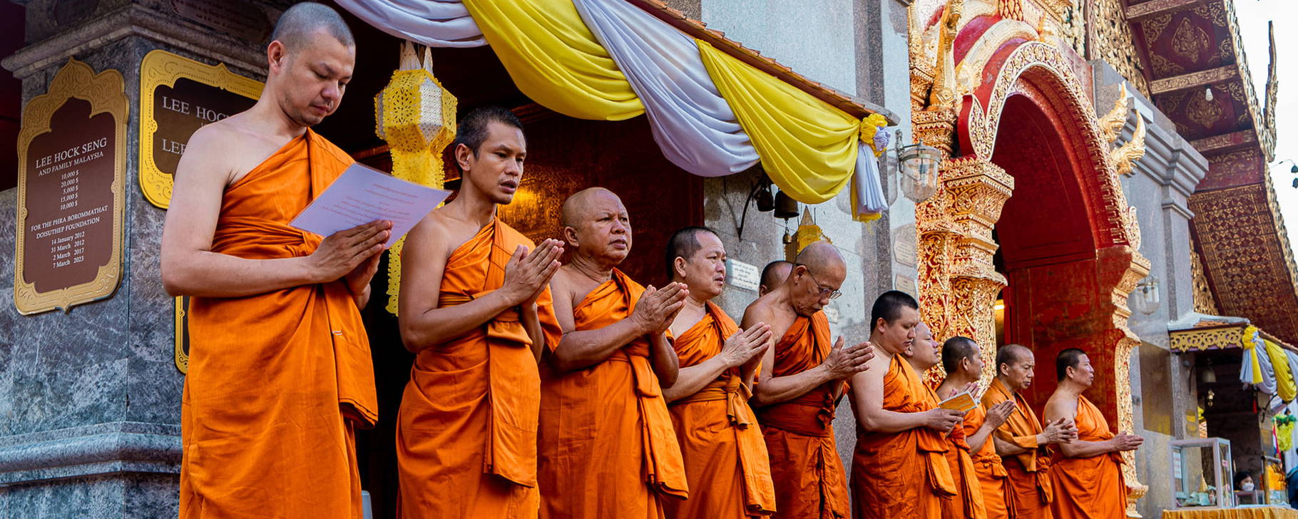Mönche auf dem Doi Suthep