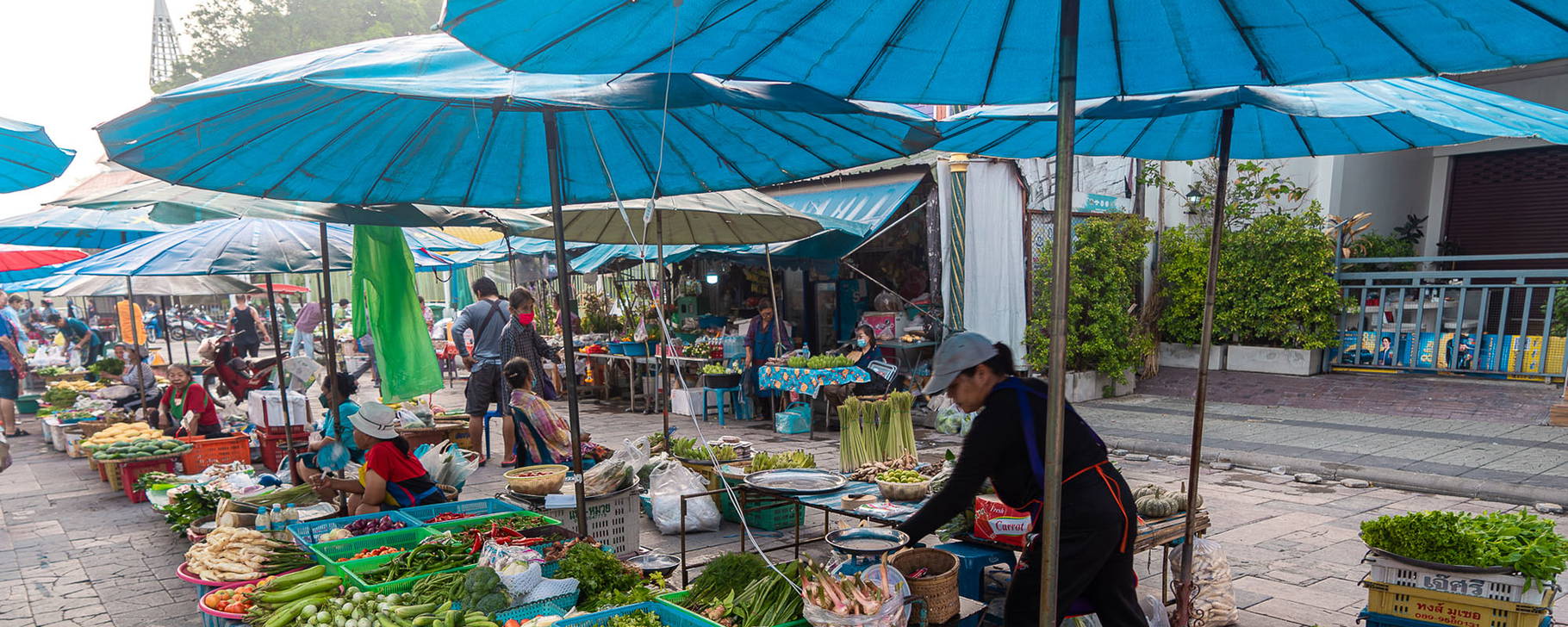 Markt in Uthai Thani