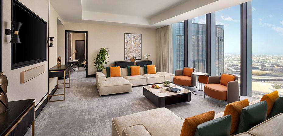 Wohnzimmer - Luxury Suite - Anantara Downtown Dubai Hotel
