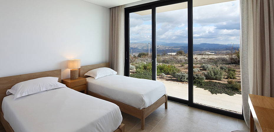 Schlafzimmer Twinbetten - Ridge Villa - Minthis Resort