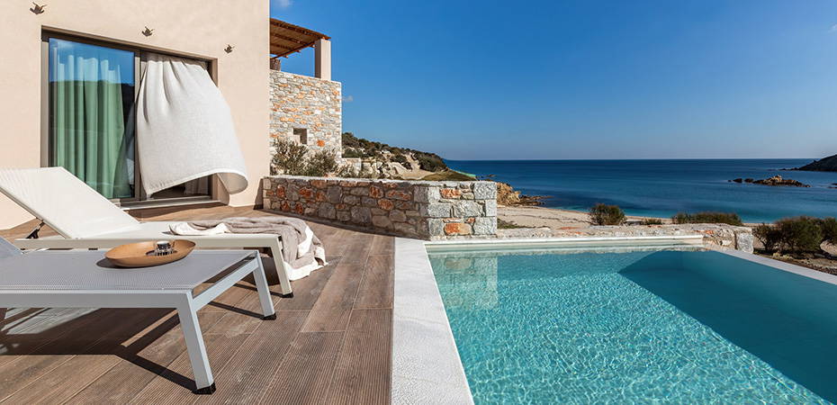 Aegean Pool Junior Suite - Heromylos Resort & Spa