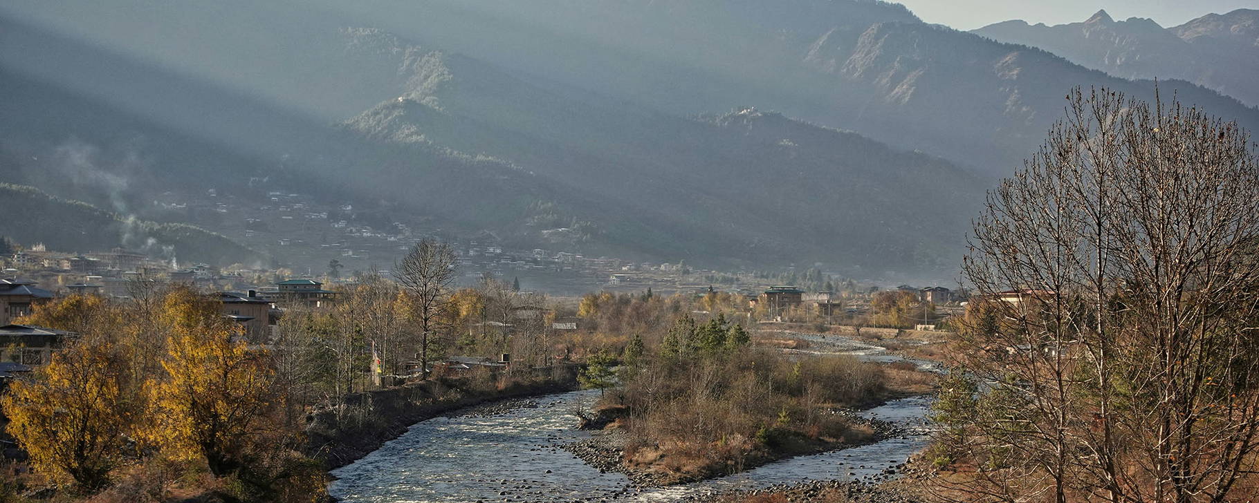Pa Chho Fluss in Punakha