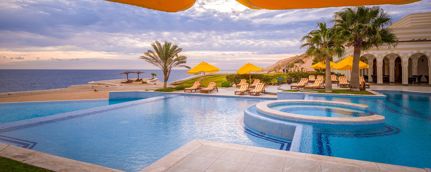 Poolanlage - The Oberoi Beach Resort, Sahl Hasheesh
