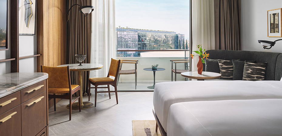 Deluxe Room Twin City View with Balcony - Conrad Athens, The Ilisian