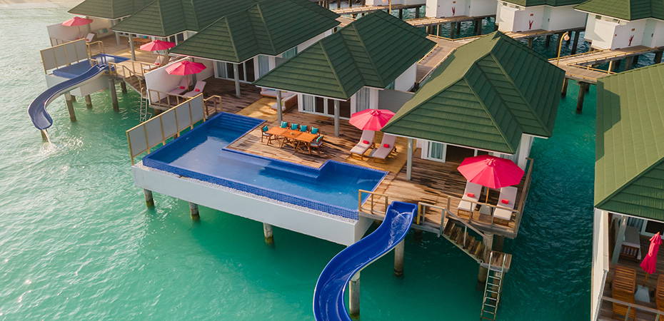 Three Bedroom Lagoon Villa with Pool + Slide - Siyam World Maldives
