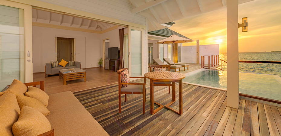 Water Pavilion with Pool + Slide - Siyam World Maldives