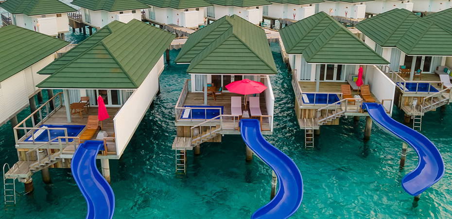 Water Villa with Pool + Slide - Siyam World Maldives