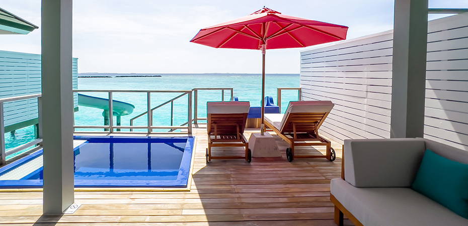 Water Villa with Pool + Slide - Siyam World Maldives