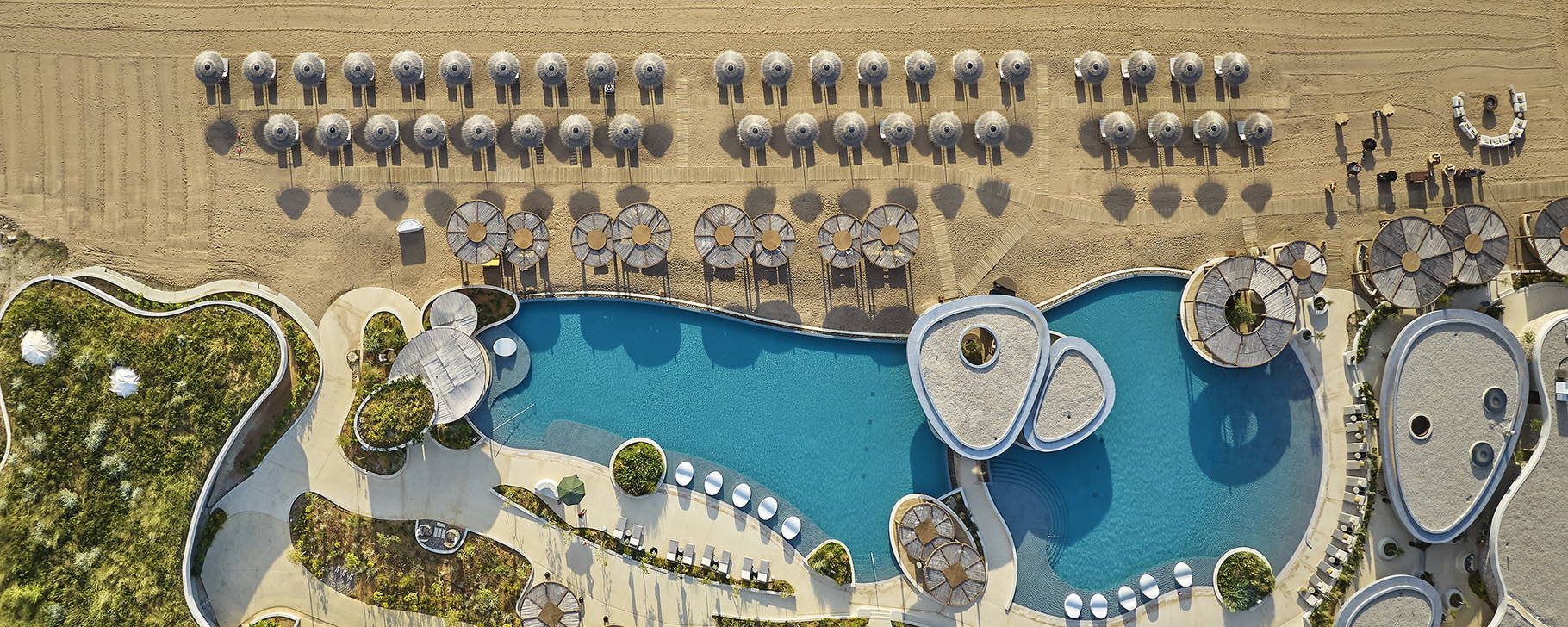 Pool und Strand - Mandarin Oriental, Costa Navarino