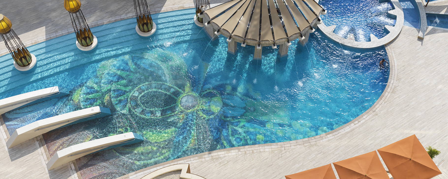 Pool - Raffles Dubai